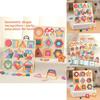 Wooden Shape Puzzle For Toddlers With Geometric Blocks And Cognitive Development Toy For Early Learning
