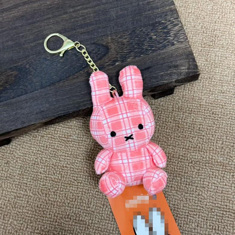 Kawaii 10Cm Miffy Plush Cute Doll Pendant Cartoon Ornament Backpack Couple Decoration Gift Toy For Girl