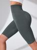 Women's Quick-Dry High-Waist Butt-Lifting Yoga Shorts for Running and Training