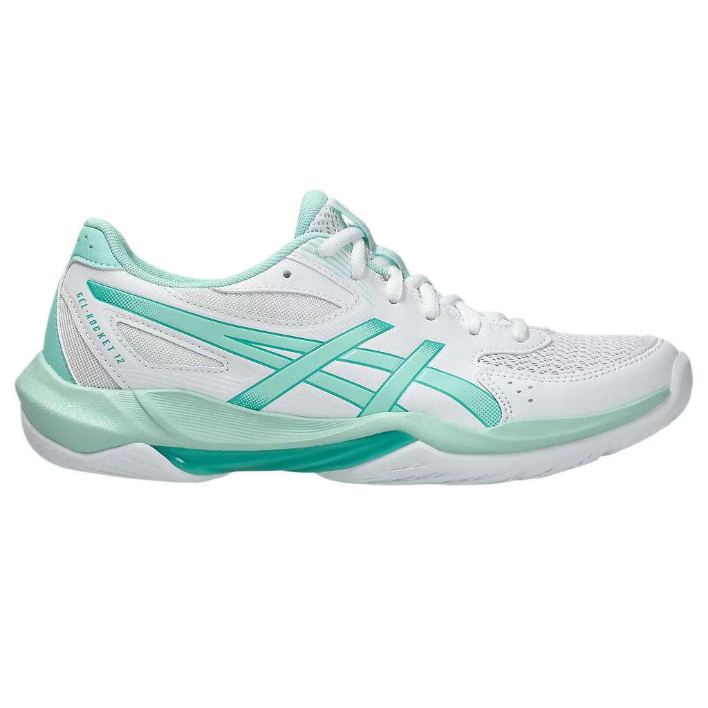 Asics Gel-Rocket 12 Mesh Round Toe Lace-Up Cushioning Low-Top Volleyball Shoes Women Sneaker 1072A119-104
