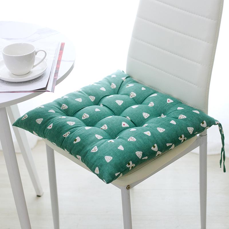 18 Patterns Square Cushion With Strap Not Deformed Tatami Mats Sofa Back Cushion Thick Classroom Seat Pads Stool Chair Cushion