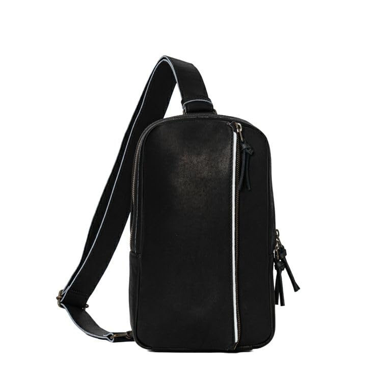 

Official Body Genuine Shoulder Large Crossbody ORIGIN Black [TRYON] Bag, Sacoche, Vertical, Leather, Men s, Women s, Bag, Capacity, Bag, GA138, чорний