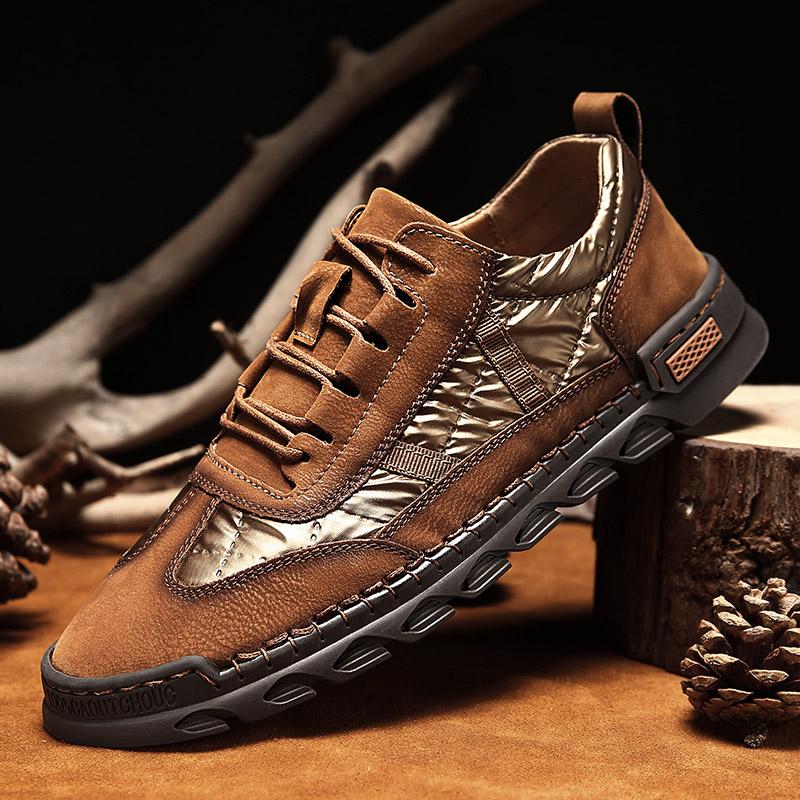 Модные мужские повседневные высококачественные кожаные туфли — фото 9