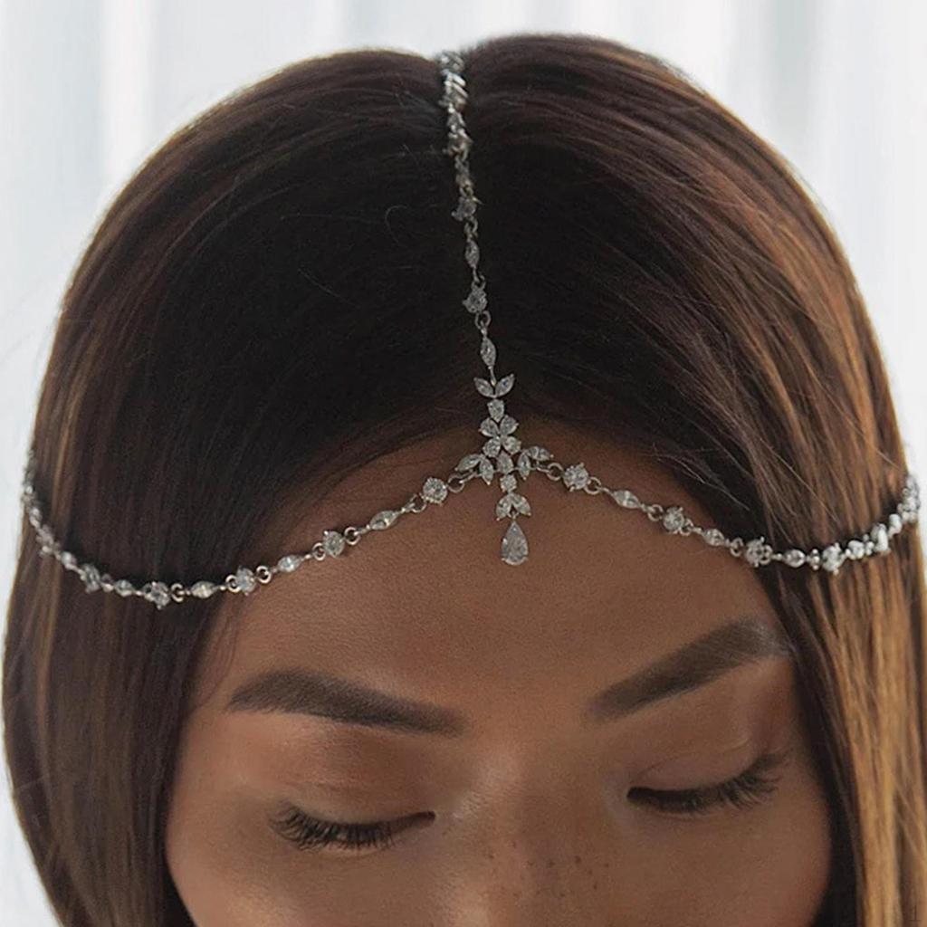 Strass Kopfkette Kopfschmuck Haarschmuck Boho für Party Mädchen Frauen