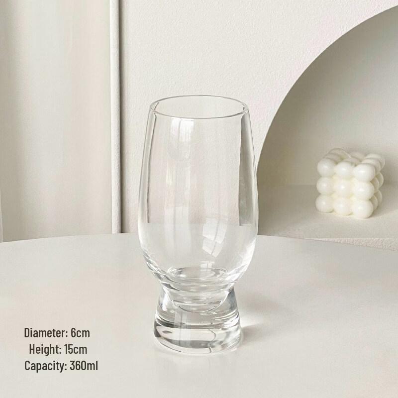 ZISIZ Elegant Transparent Beer Glass