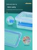 Rectangular Transparent Food-Grade Plastic Storage Box with Lid for Microwave and Refrigerator
