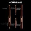 Hourglass Multifunctional Makeup Brush 4 Heads, 1 Piece Included for Eyes and Eyebrows