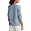 Polo Ralph Lauren SS24 Bear Embroidered Crew Neck Loose Fit Knit Sweater Women sweater Blue WMPOSWENC020874-450