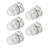 5Pcs Fishing Lure Light Diamond Shape LED Corrosion Resistance Auto Open Flashing Bass Lure Light White