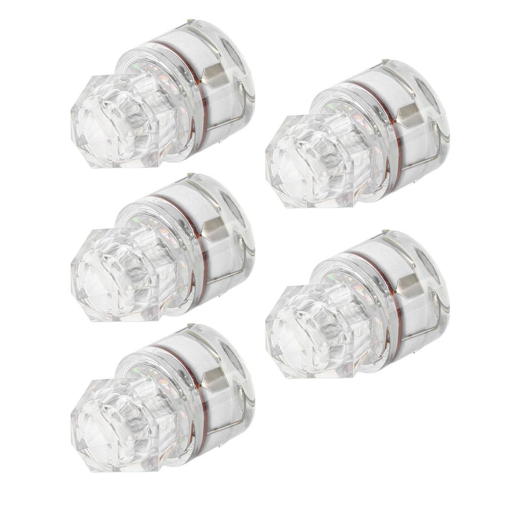 5Pcs Fishing Lure Light Diamond Shape LED Corrosion Resistance Auto Open Flashing Bass Lure Light White
