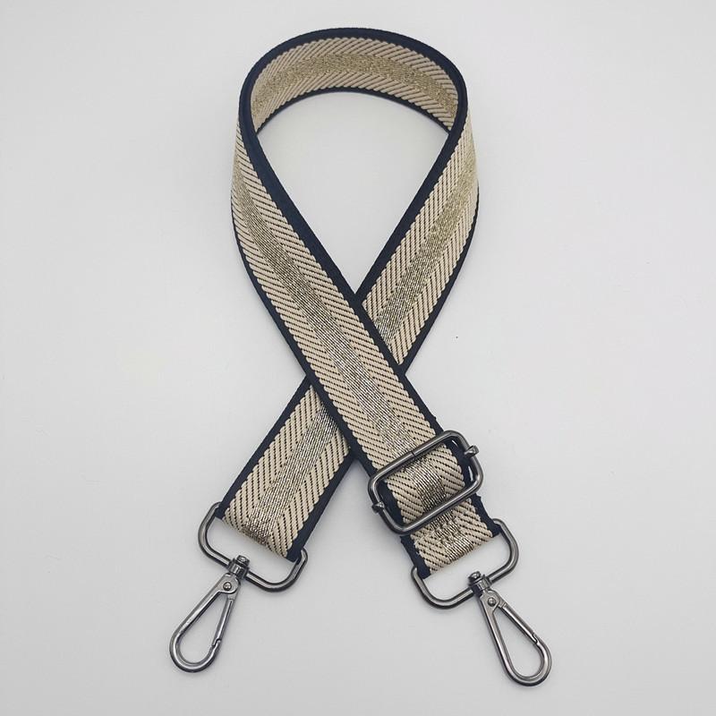 New Backpack Shoulder Strap Handbag Travel Bag Shoulder Bag Shoulder Strap Classic Striped Metal Hook Adjustable Bag Accessories