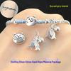 S925 Sterling Silver Kitten Fishing Rope DIY Kit with Weaving Tutorial