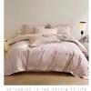 Set di biancheria da letto di lusso 4 pezzi in cotone a fibra lunga 100S, Copripiumino Ricamato 100% Cotone con Lenzuolo Sotto, Ultra Morbido e Liscio per Dormire a Pelle