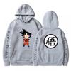 Dragon Ball Anime Hoodie Sweatshirt Teens Men Long Sleeve Fleece Lined Pullover Casual Streetwear