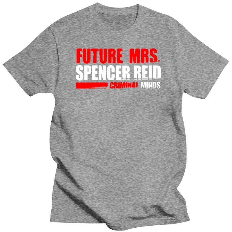 

Cotton teeshirt t shirts Criminal Minds Spencer Reid Future Bride Licensed Adult T Shirt male o-neck short sleeve casual tops 4XL