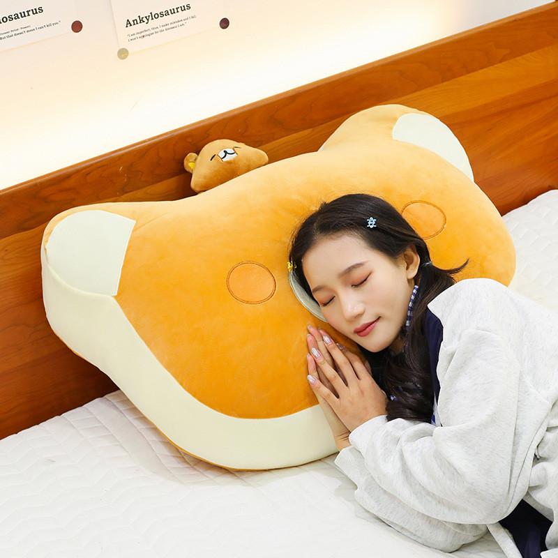 Relax Bear Plush Toy Pillow With Soft Material For Sleep Comfort And Cuddle Comfort