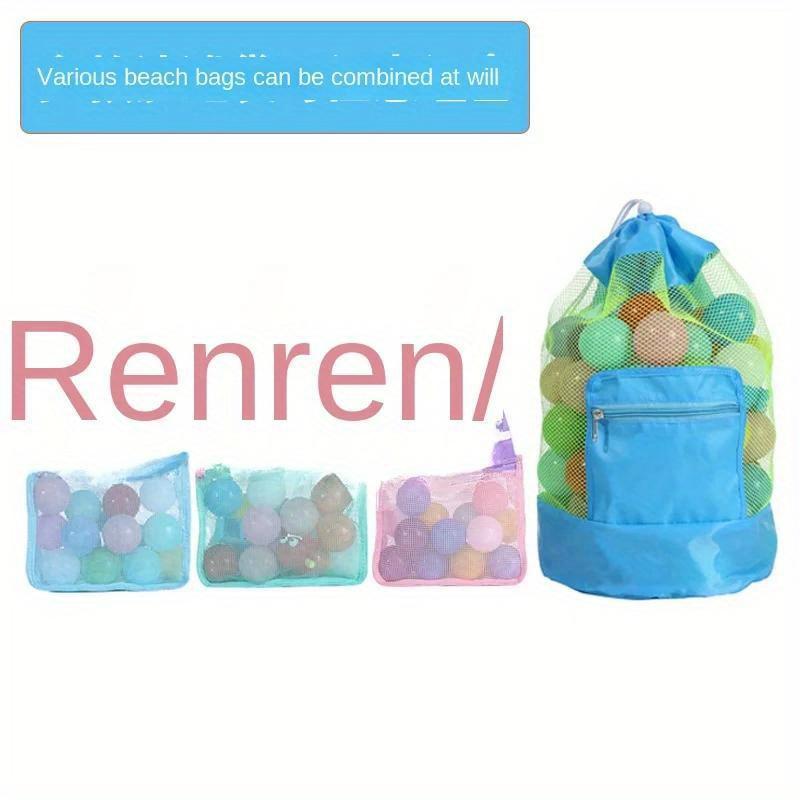 Geantă de depozitare jucării pentru copii Călătorie Călătorie Geantă de plajă Gol Poate vedea prin Geantă plasă de plajă Geantă de umăr