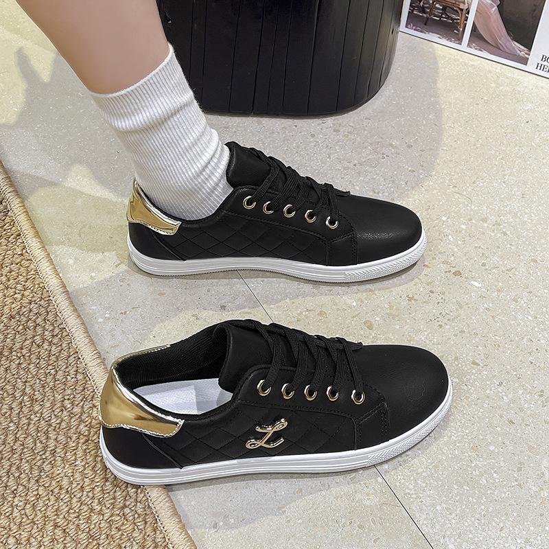 Little White Shoes Women's 2025 Spring and Autumn Breathable Soft Sole Versatile Casual Sports Board Shoes Korean Version ins~ Student Flat Shoes