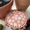1PC Mushroom Internet celebrity earring holder Resin handicraft ornament, dressing table desktop ornament jewelry display stand