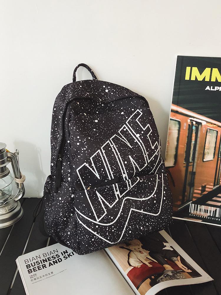 Sac à dos tendance et léger à motif d'étoiles pour les collégiens et lycéens