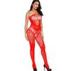 Fishnet Transparent Teddy Bodysuits Erotic Crotchless Lingerie Women Mesh Hollow Bodystocking Sexy Off Shoulder Teddies Bodysuit