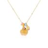 Iridescent Apple Necklace: Auspicious Chinese Fashion Enamel Accessory for Gifts