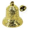 Decorations Christmas Tree Bell With Hanging Hole DIY Craft Projects Electroplated Gold Festive Charm Party Decor Christmas New