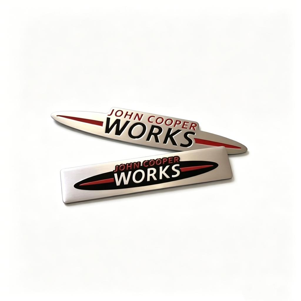 mini cooper cooper r56 fridge Cooper JCW R55 F56 R57 R58 R59 R60 R61 3D Aluminum Car Badge Emblem Sticker