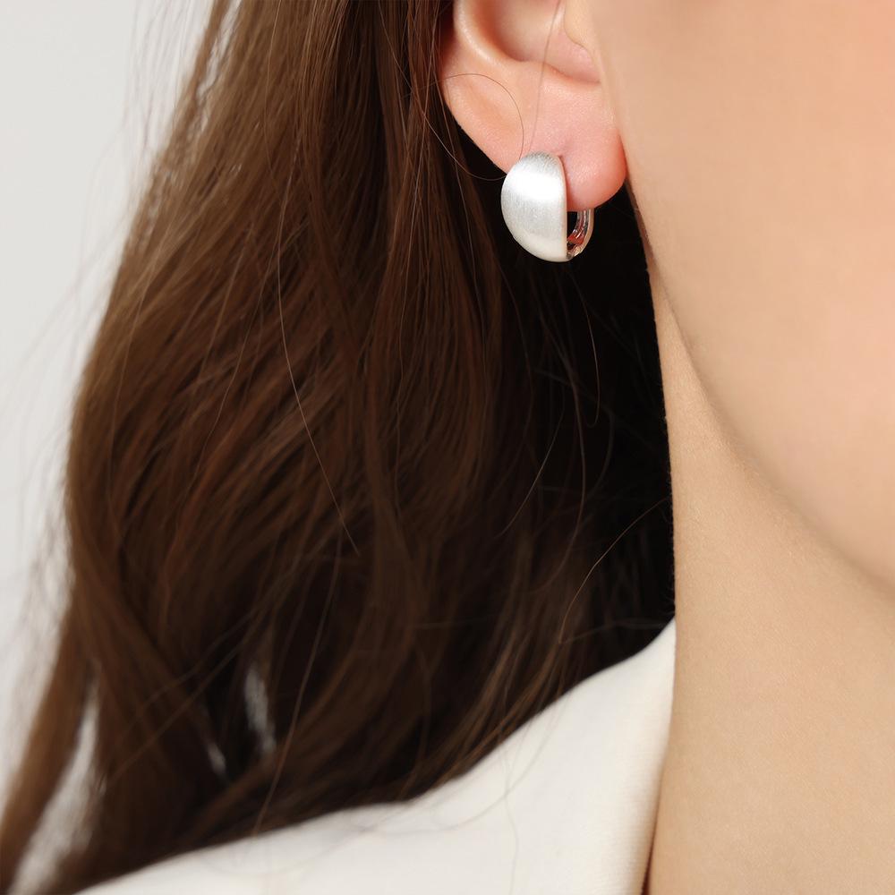 Exquisite Geometric Oval-Square Copper Earrings: Chic Hip Hop Style