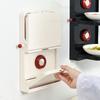 1pc Kitchen Foldable Storage Rack Suction Cup Wall-mounted Food Dish Storage Rack Double-layer Kitchen Shelf Kitchen Organizer