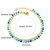Colorful Cute Enamel Beaded Bracelet Waterproof Delicate Versatile Women's Jewelry Accessory