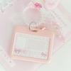 New High Beauty Card Holder Vertical Love Gradient ID Card Holder Flash Pink Credit Card Holders Bus Student