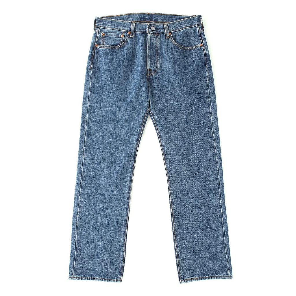 Denim Pants 501 Washed Medium Stone Wash 33x32 Levi's Men's