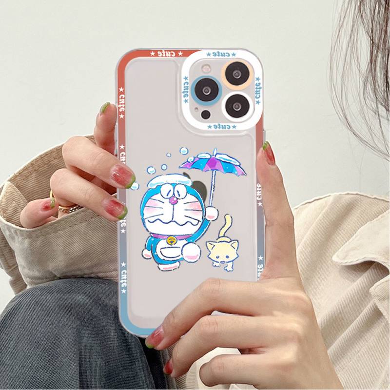 Anime Doraemon Phone Case for iPhone 11 12 13 Mini Pro Max 14 Pro Max Case shell