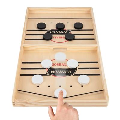 Fast Sling Puck Board Game Table Hockey Interactive Battle Games Family Fun Toy for Kids and Adults Perfect for Parties