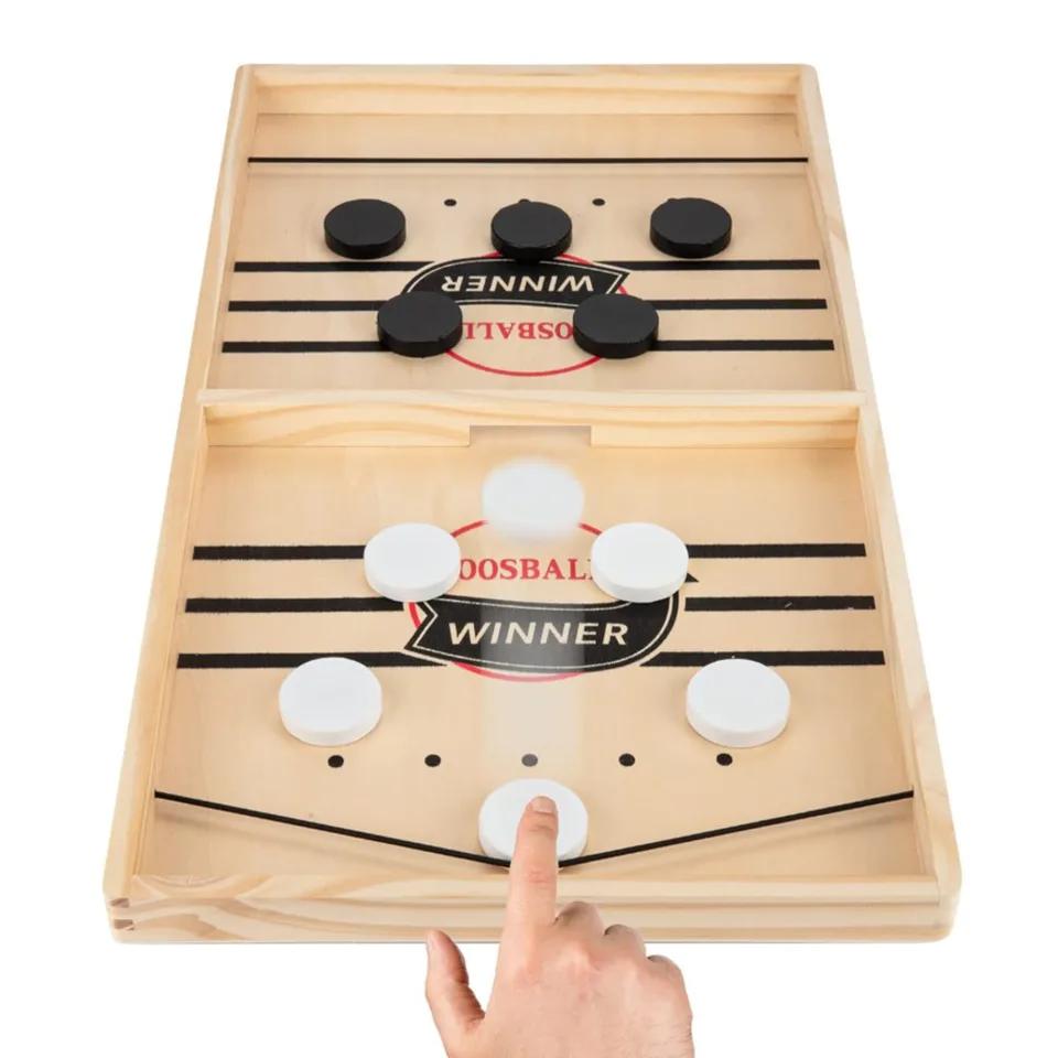 Fast Sling Puck Board Game Table Hockey Interactive Battle Games Family Fun Toy for Kids and Adults Perfect for Parties