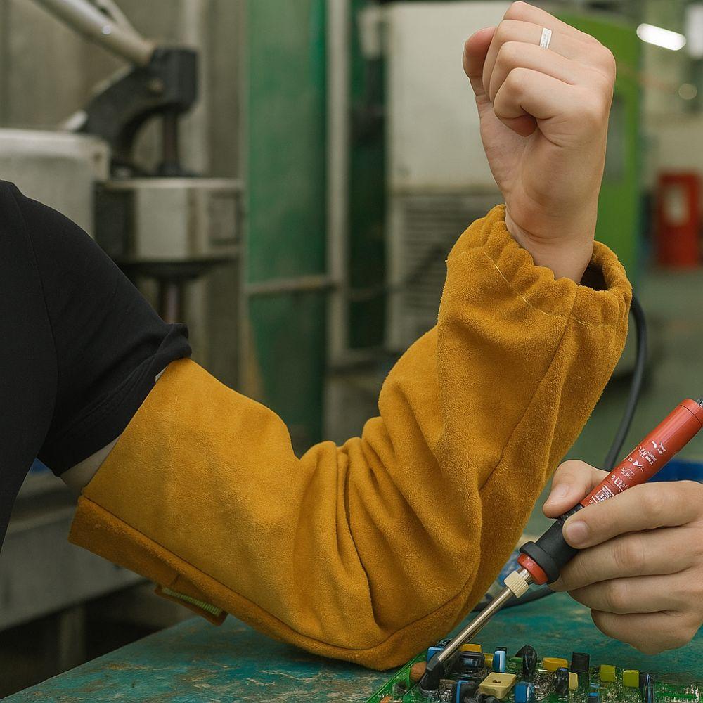 Svařovací návleky na ruce s vysokou tepelnou odolností Prodyšné svařovací návleky na ruce Ocelárna