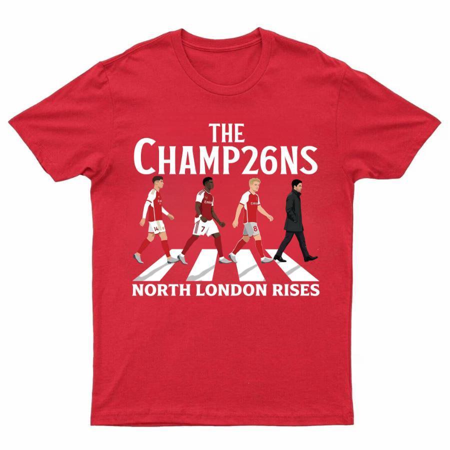 Arsenal THE CHAMP26NS Champion Graphic Cotton Unisex Tshirt Summer High Quality Men s Women s Fashion Football Commemorate Shirt 4XL