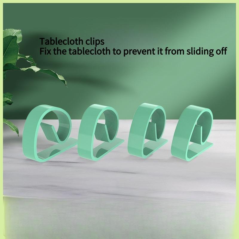 4PCS Utility Tablecloth Clip Household Dining Table Cloth Non-slip Fixed Clip Plastic Products Tablecloth Clip 47*37*11.7mm