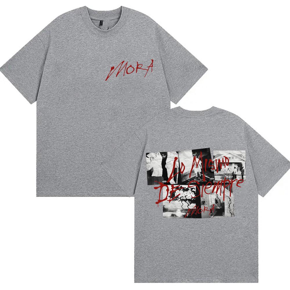 Mora Rapper T-Shirt Forever 2025 Tour, Oversized T-Shirt Retro Men's and Women's Short Sleeves Cotton Comfortable Short Sleeves