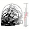 Metal Wall Art Hiking Mountain Decor Modern Personalized Gift for Men Indoor Outdoor