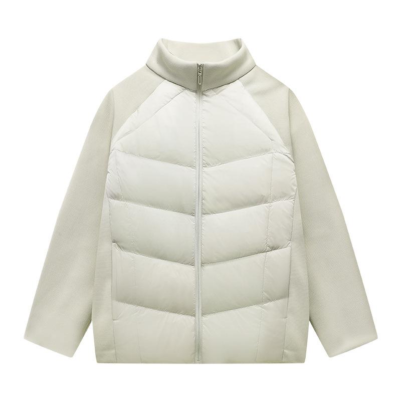 

Зимняя легкая и тонкая стеганая куртка с воротником-стойкой, спортивная, в стиле business casual, модная куртка, куртка из утиного пуха, мужская одежда 4XL