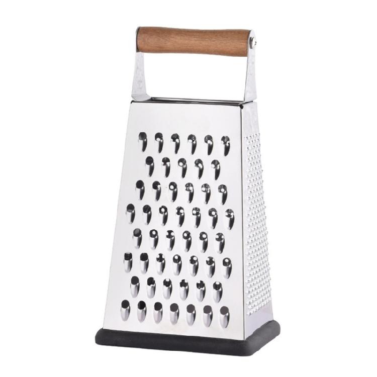 

4-Side Stainless Steels Box Grater for Fine,Medium and Coarse Grate,and Slicing Kitchen Food Shredders Cheese Grater 1