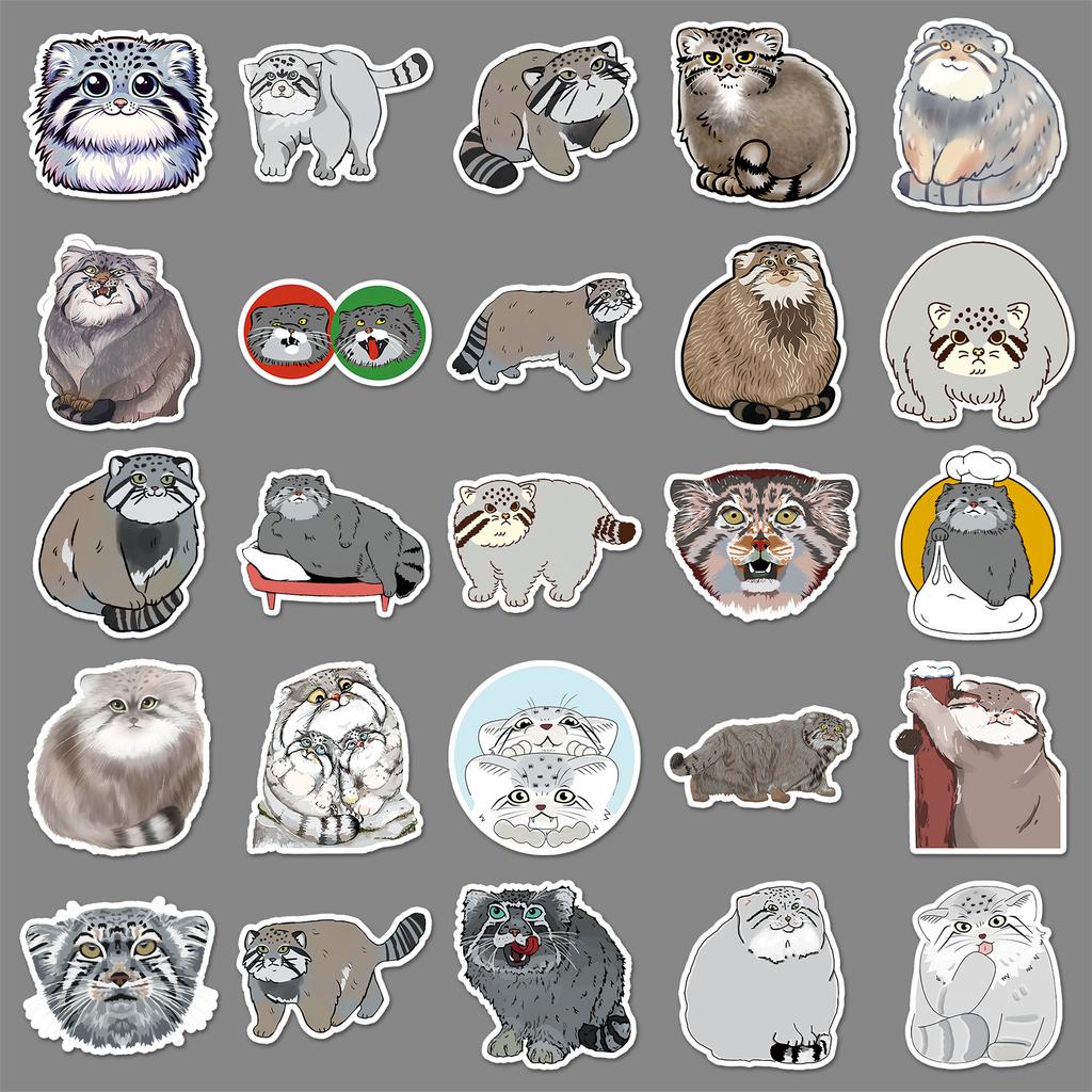 50 Graffiti Stickers Personalized Cartoon Cute Animal Decoration Water Cup Mobile Phone Case Suitcase Stickers