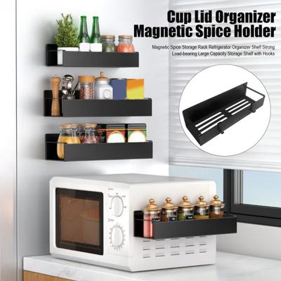 Magnetisches Gewürzregal Kühlschrank Organizer Regal Starke Tragfähigkeit Große Kapazität Aufbewahrung