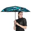 1 Pack Automatic Umbrella With Strong Windproof Structure And Water Repellent Surface For Travel In Graffiti Inspired Tone