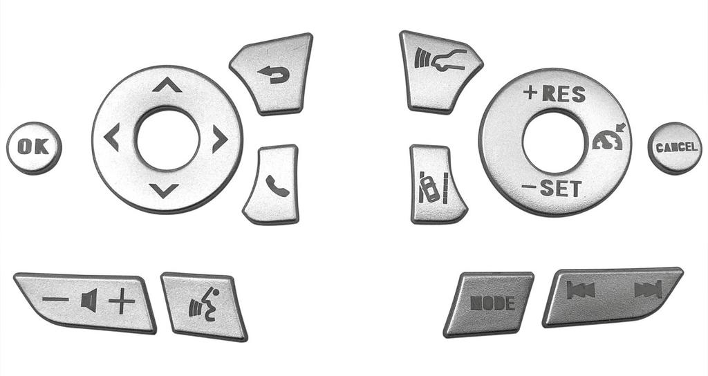 BRIGHTZ Chrome Steering Switch Cover for Camry [SWI-COV-090] AXVH70/AXVH75 (70/75)