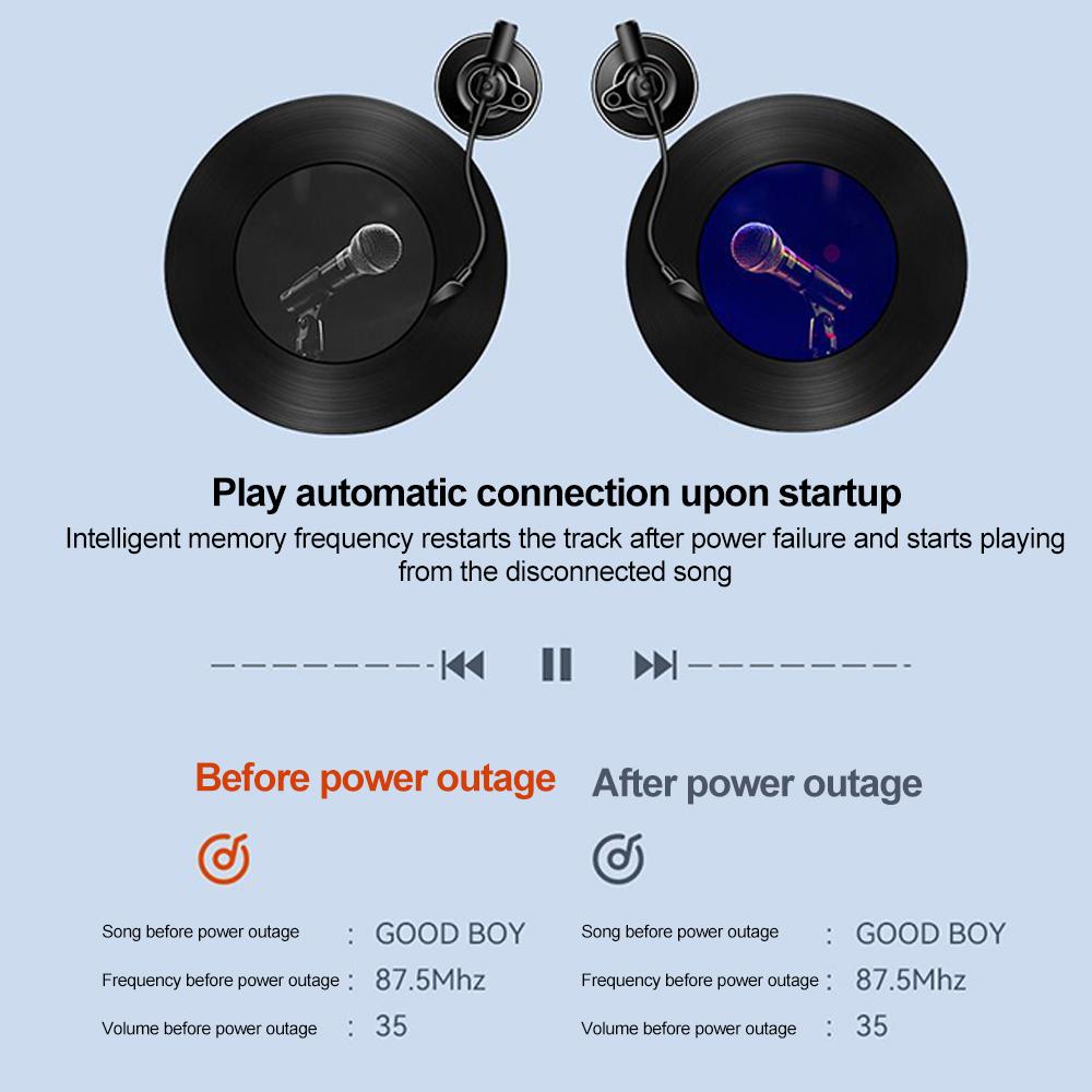 Încărcător Auto Bluetooth 5.0 Transmițător FM Auto PD Tip-C USB Dual Player Ambient Încărcător Auto MP3 Încărcare Smartphone
