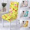 Fodera per sedia da pranzo con stampa girasole Fodera elasticizzata anti-sporco per sedia Sgabelli Custodia protettiva per sala da pranzo Decorazioni per la casa dell'hotel