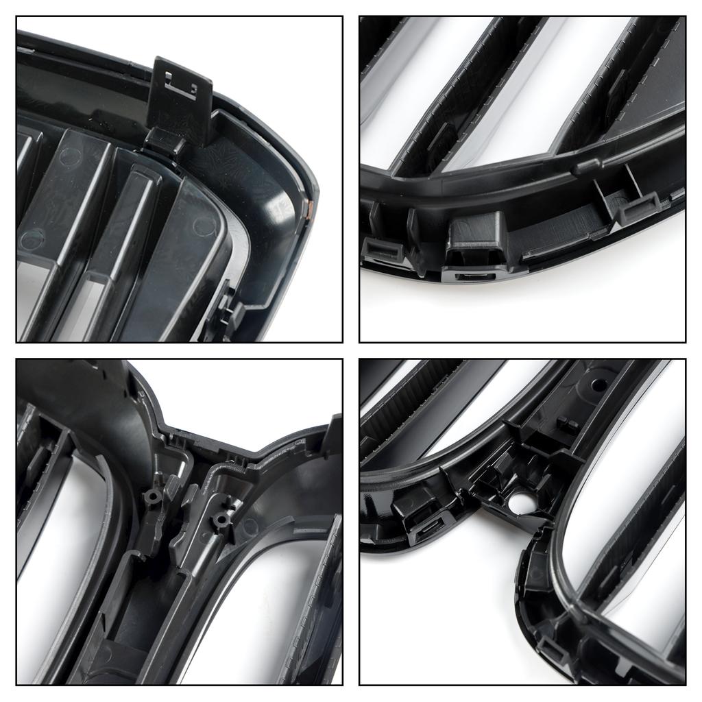 Gloss Black Front Bumper Grille Grill Fit BMW G05 LCI X5 2024+ Single Line